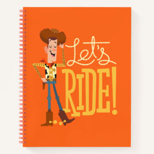 Toy Story 4   Woody Illustration "Let's Ride" Notebook
