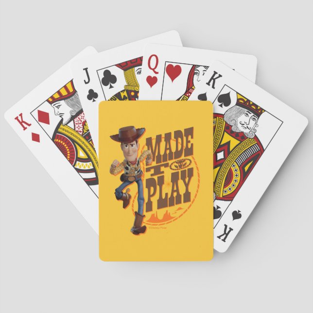 Toy Story 4 | Woody "Made To Play" Playing Cards (Back)