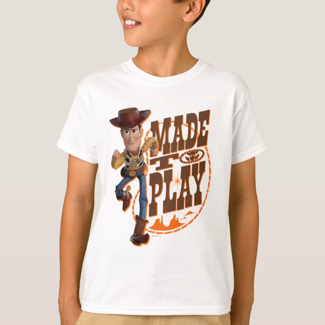 Toy Story 4 | Woody "Made To Play" T-Shirt (Front)