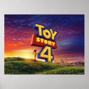 Toy Story 4   Woody On Field Theatrical Poster