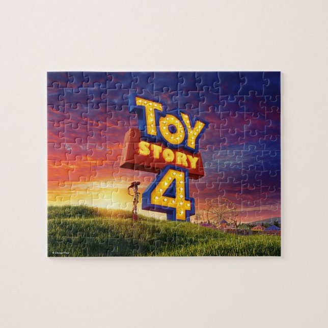 Toy Story 4 | Woody On Field Theatrical Poster Jigsaw Puzzle (Horizontal)