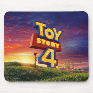 Toy Story 4   Woody On Field Theatrical Poster Mouse Pad