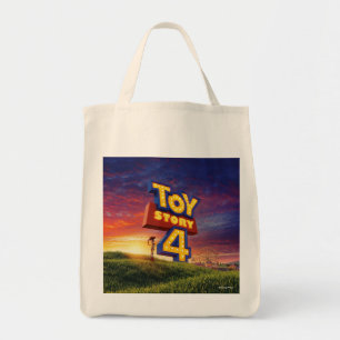Toy Story 4   Woody On Field Theatrical Poster Tote Bag