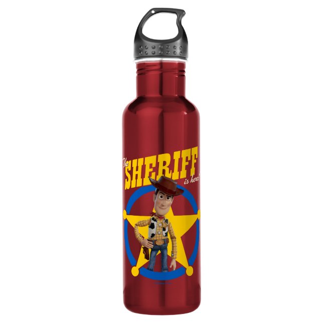 Toy Story 4 | Woody "The Sheriff Is Here" 710 Ml Water Bottle (Front)