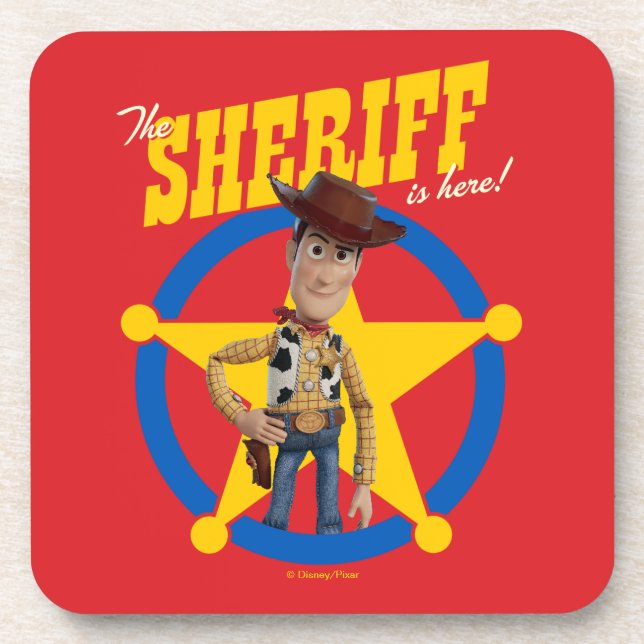 Toy Story 4 | Woody "The Sheriff Is Here" Coaster (Front)