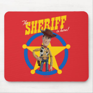 Toy Story 4   Woody "The Sheriff Is Here" Mouse Pad