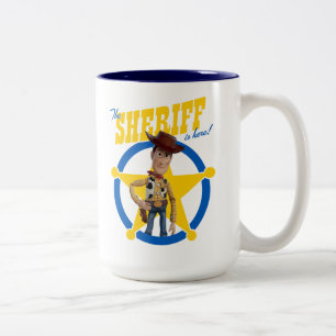 Toy Story 4   Woody "The Sheriff Is Here" Two-Tone Coffee Mug