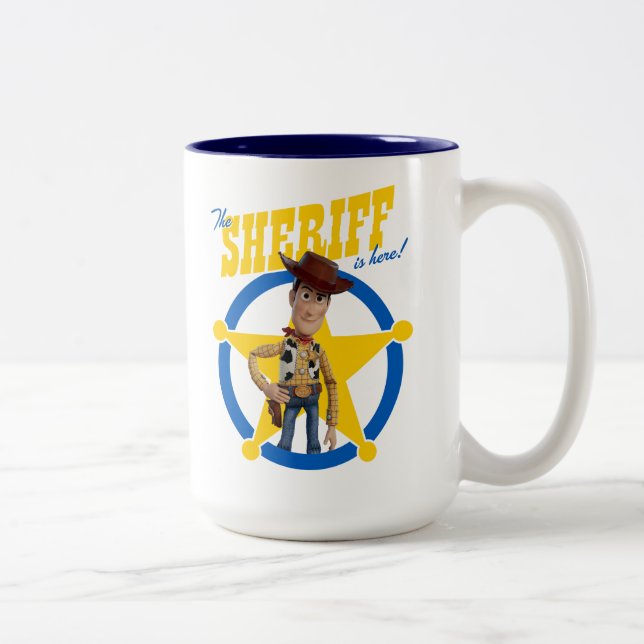Toy Story 4 | Woody "The Sheriff Is Here" Two-Tone Coffee Mug (Right)