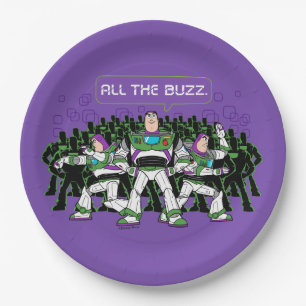 Toy Story 5 All The Buzz Lightyear Paper Plate
