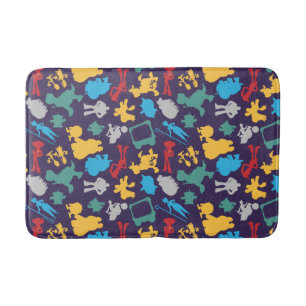 Toy Story 5   Character Silhouette Pattern Bath Mat
