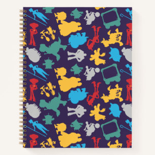 Toy Story 5   Character Silhouette Pattern Notebook