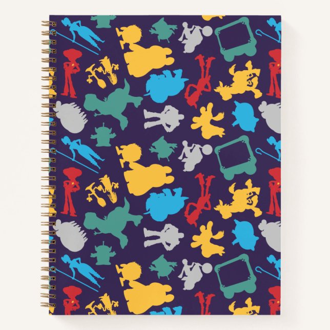 Toy Story 5 | Character Silhouette Pattern Notebook (Front)