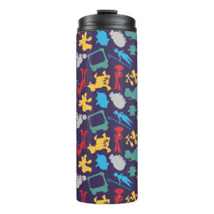 Toy Story 5   Character Silhouette Pattern Thermal Tumbler