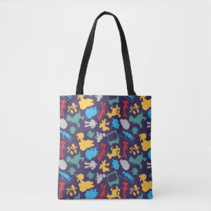 Toy Story 5 Character Silhouette Pattern Tote Bag