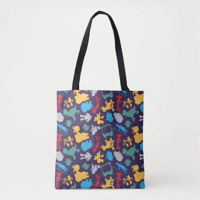 Toy Story 5 | Character Silhouette Pattern Tote Bag (Front)