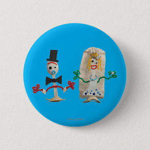 Toy Story 5 Forky & Karen Beverly Wedding 2 Inch Round Button