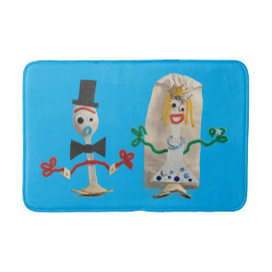 Toy Story 5   Forky & Karen Beverly Wedding Bath Mat