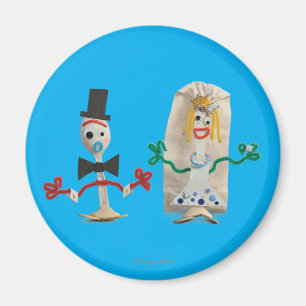 Toy Story 5   Forky & Karen Beverly Wedding Magnet