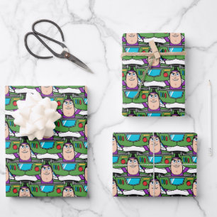 Toy Story 5   Galactic Buzz Lightyear Squadron Wrapping Paper Sheet