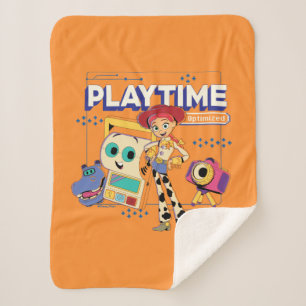 Toy Story 5 Jessie Playtime Optimized Tech Sherpa Blanket
