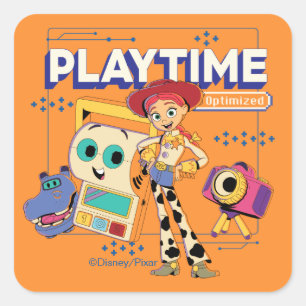 Toy Story 5   Jessie Playtime Optimized Tech Square Sticker