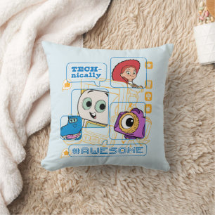 Toy Story 5 Technically Awesome Throw Pillow