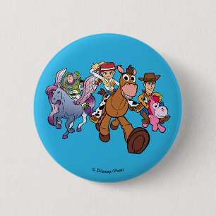 Toy Story 5 Woody, Jessie & Buzz Ride 2 Inch Round Button