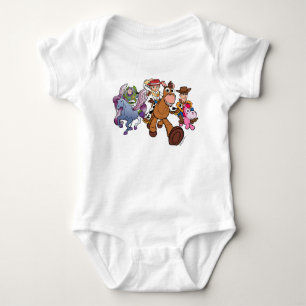 Toy Story 5 Woody, Jessie & Buzz Ride Baby Bodysuit