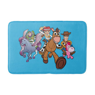Toy Story 5 Woody, Jessie & Buzz Ride Bath Mat