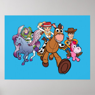 Toy Story 5 Woody, Jessie & Buzz Ride Poster