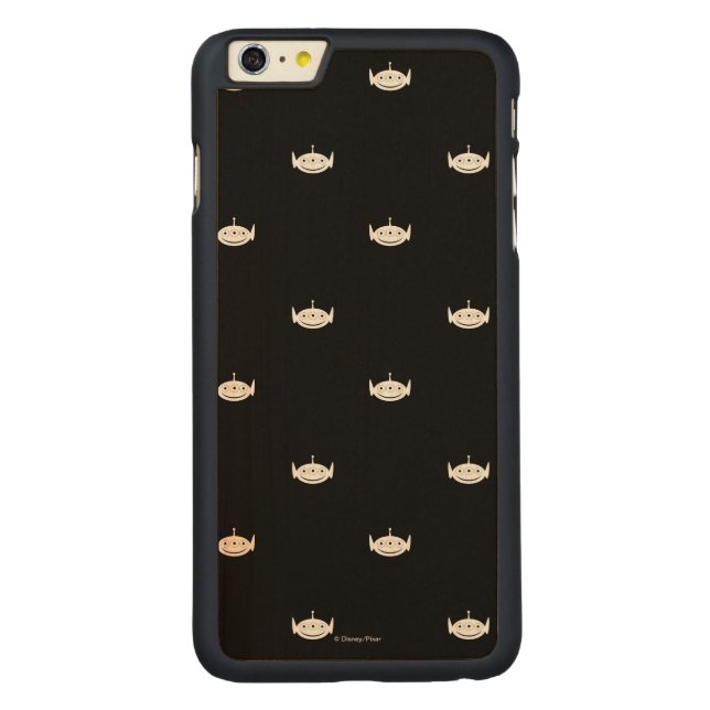 Toy Story | Alien Pattern Carved Wood iPhone Case (Back)
