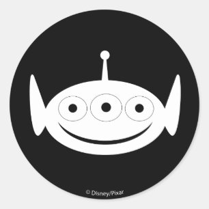 Toy Story   Alien Pattern Classic Round Sticker