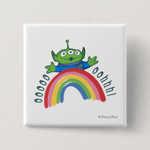 Toy Story Alien Rainbow 2 Inch Square Button