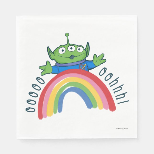Toy Story Alien Rainbow Napkin (Front)