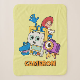 Toy Story Atlas, Smarty Pants, Snappy, & Jessie Sherpa Blanket