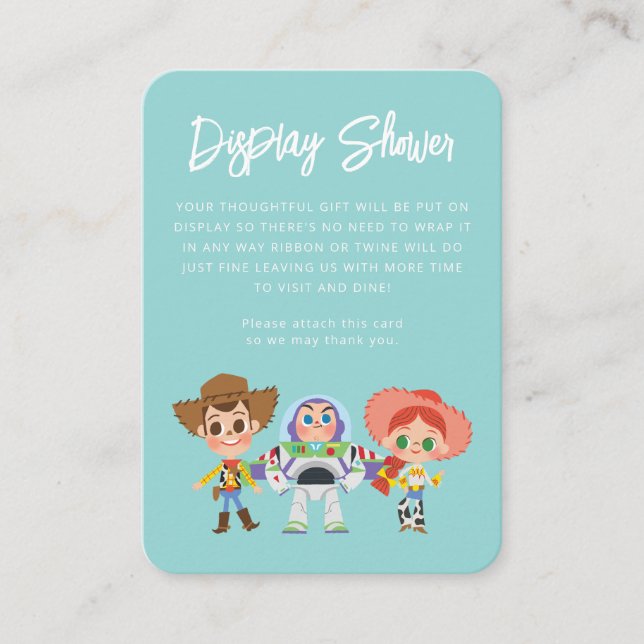 Toy Story Baby Display Shower Place Card (Front)