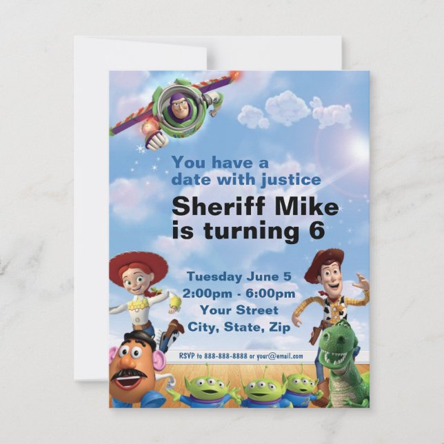 Toy Story Birthday Invitation (Front)