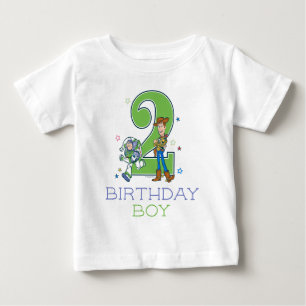 Toy Story Buzz and Woody 2nd Birthday Boy Baby T-Shirt