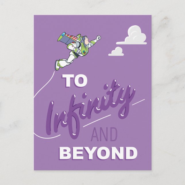 Toy Story | Buzz Flying "To Infinity And Beyond" Postcard (Front)