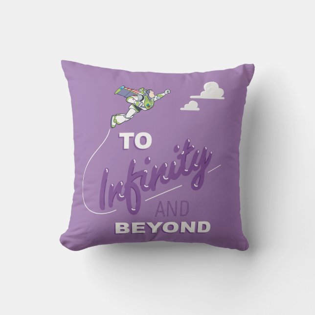 Toy Story | Buzz Flying "To Infinity And Beyond" Throw Pillow (Front)