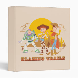 Toy Story Buzz, Jessie, Woody "Blazing Trails" Binder