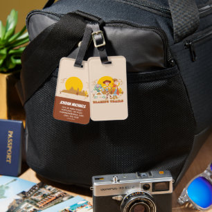 Toy Story Buzz, Jessie, Woody "Blazing Trails" Luggage Tag