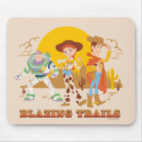 Toy Story Buzz, Jessie, Woody "Blazing Trails"