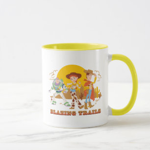 Toy Story Buzz, Jessie, Woody "Blazing Trails" Mug