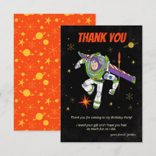 Toy Story   Buzz Lightyear Birthday Thank You Card