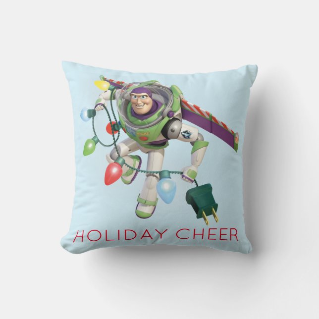 Toy Story | Buzz Lightyear Decorating Christmas Throw Pillow (Front)