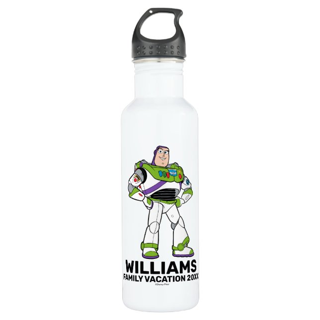 Toy Story Buzz Lightyear | Family Vacation 710 Ml Water Bottle (Front)