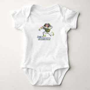 Toy Story Buzz Lightyear Preparing to Fire Baby Bodysuit
