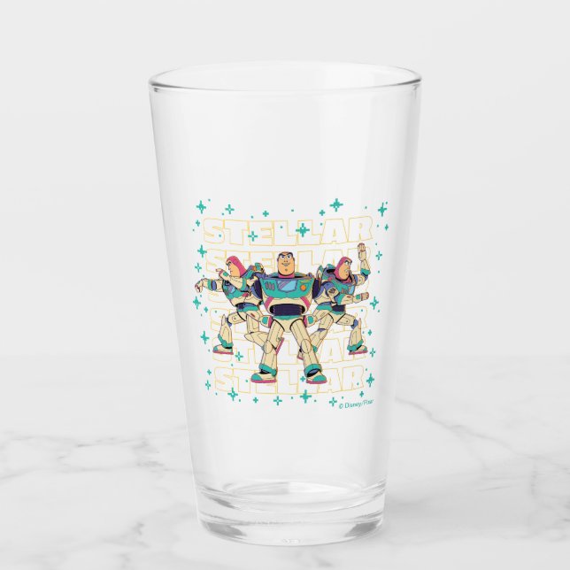 Toy Story Buzz Lightyear "STELLAR" Glass (Front)