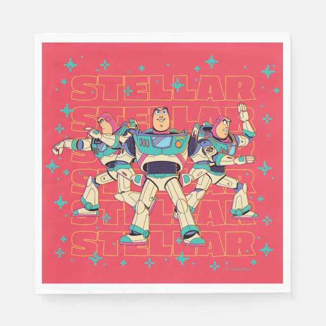 Toy Story Buzz Lightyear "STELLAR" Napkin (Front)